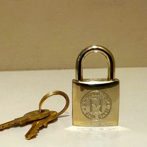 Fendi Gold Key Holder with Keys